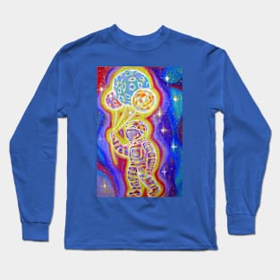 Space. Cosmonaut. The smell of the universe. Planets. Long Sleeve T-Shirt